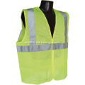 HiVis Lime Safety Vest with Zipper Closure